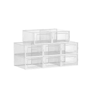 Cajas de Zapatos Plástico Plegable y Apilable