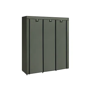 Armario de Tela Portátil Plegable 45 x 150 x 175 cm Verde Salvia